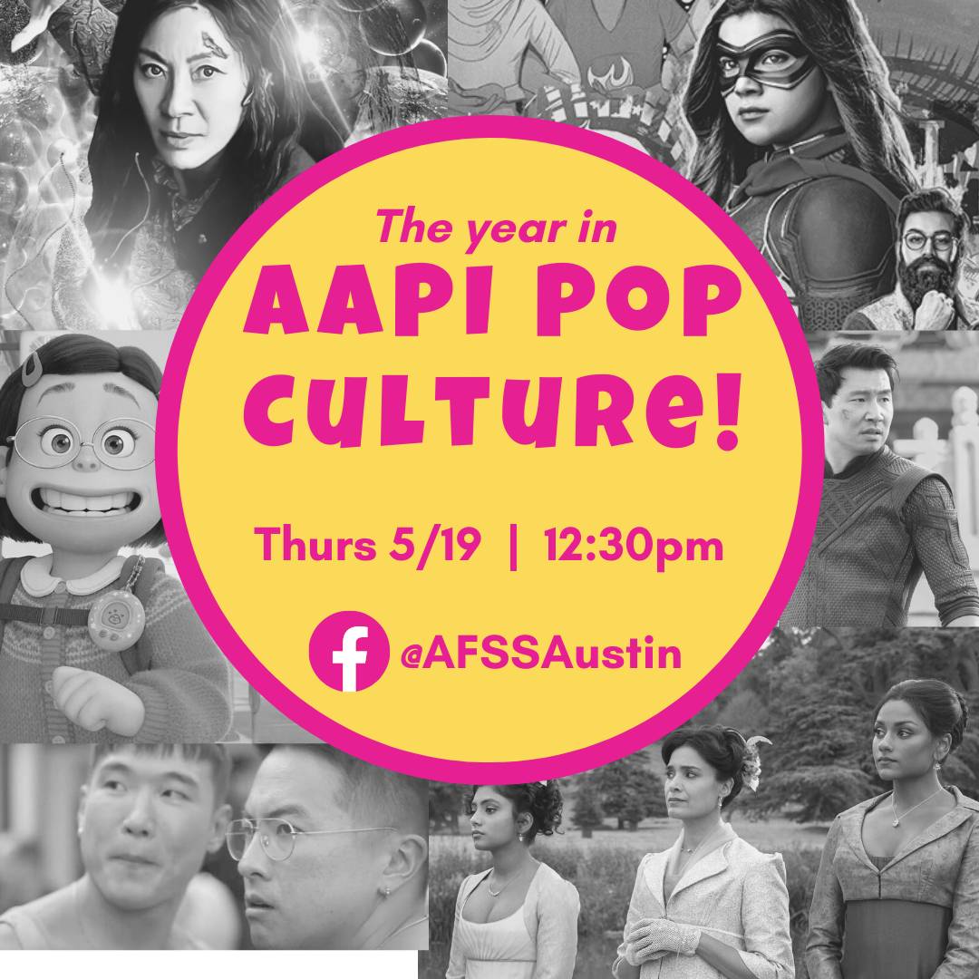Levering zak Dwang Facebook Live - The year in API Pop Culture! (Public) - Asian Family  Support Services of Austin (AFSSA)