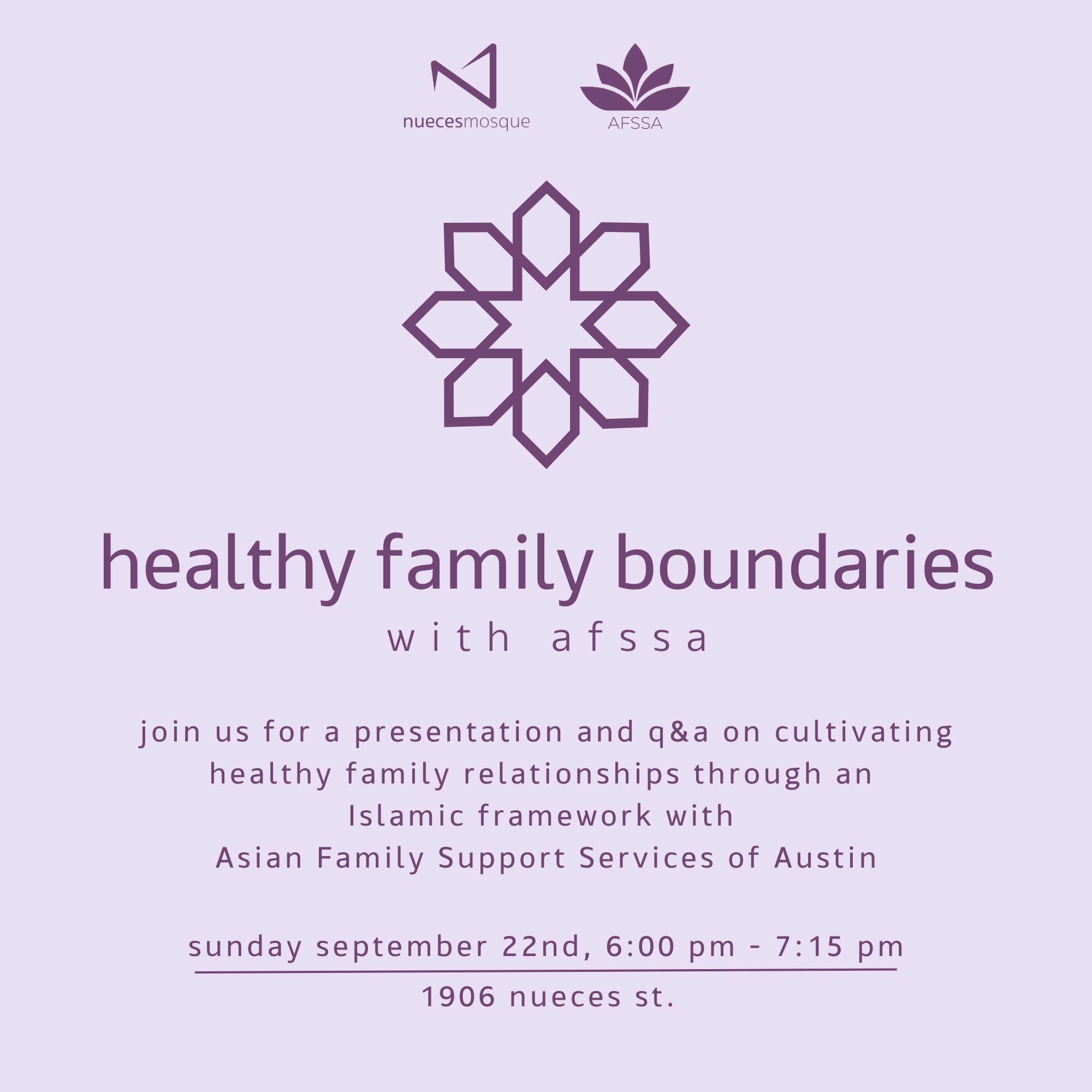 Nueces Mosque x AFSSA