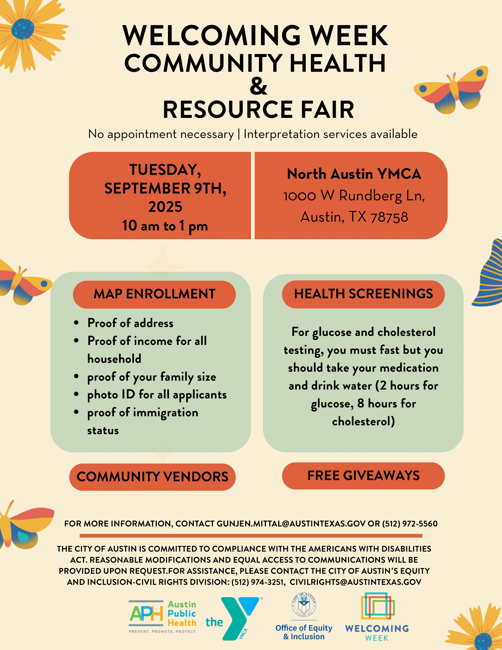 Welcome Week Flyer