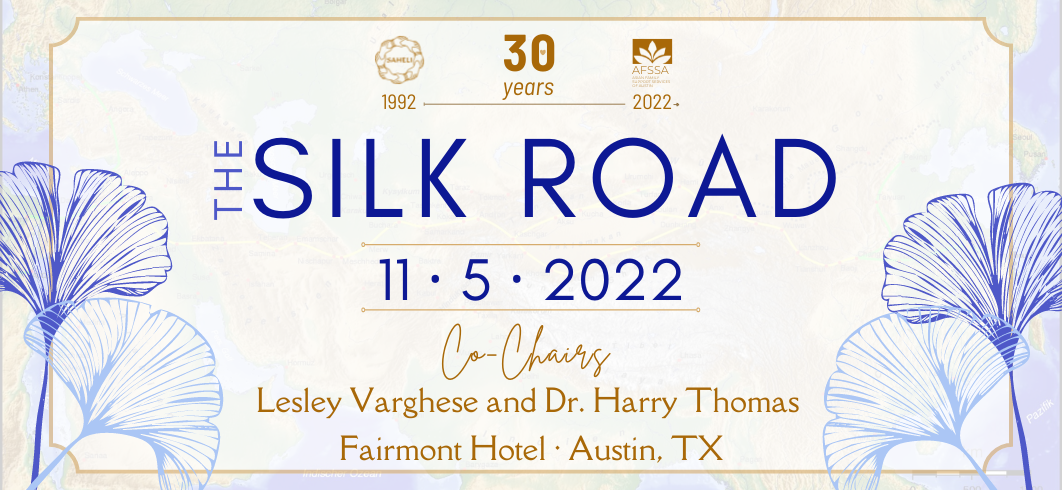 The Silk Road gala save the date. November 5th, 2022. 